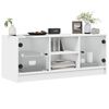 vidaXL TV Cabinet White Engineered wood Medium Sleek TV Cabinet
