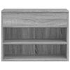 vidaXL Shoe Bench Grey Sonoma Engineered Wood Small Shoe Bench