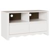 vidaXL TV Cabinet Drammen White 99 x 43 x 55 cm Solid Pine wood