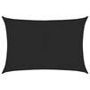 vidaXL Sunshade Sail 1.75 oz/ft² Black 8.2x11.5' HDPE