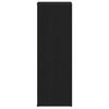 vidaXL Shoe Rack Black oak Engineered wood 21.3 x 13.4 x 39.6 in