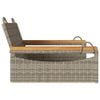 vidaXL Patio Swing Bench Gray