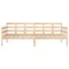 vidaXL Day Bed Natural Pine Solid Pine Wood Single size