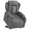 vidaXL Stand up Massage Recliner Chair Dark Gray Fabric