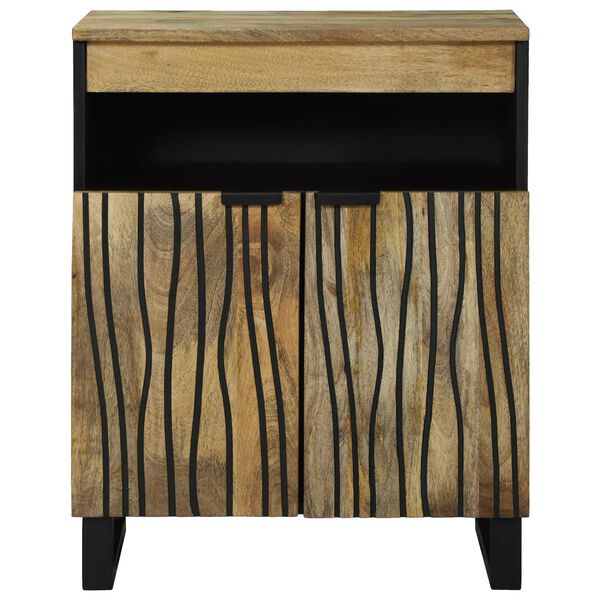 vidaXL Sideboard Brown 23.6" x 13" x 29.5" solid mango wood