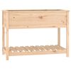 vidaXL Planter Natural Pine Solid Pine Wood Medium Planter Rectangular