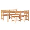 vidaXL Garden Dining Set Natural Teak