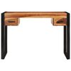 vidaXL Desk Brown Solid Acacia wood, Powder-coated steel Medium Desk