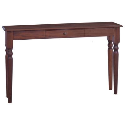 vidaXL Console Table Classical Brown 47.2" Solid Mahogany Wood