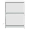 vidaXL Bedside Cabinet Set of 2 White Engineered wood Compact