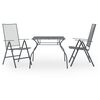 vidaXL Dining Set Anthracite Steel with e-coated and powder-coated finish