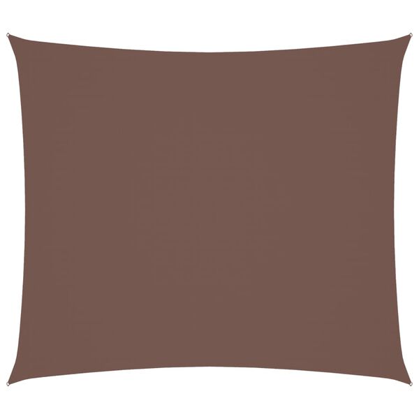 vidaXL Sunshade Sail Oxford Fabric Rectangular 6.6x8.2' Brown