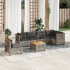 vidaXL Garden Sofa Set Gray