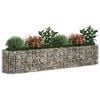 vidaXL Gabion Raised Bed Durable Galvanized Iron Plant Stand Rectangular