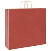 vidaXL Paper Bags 250 pcs with Handles Red 54x15x49 cm