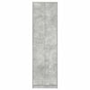 vidaXL Wardrobe Concrete Grey 21.65 x 9.84 x 74.41 in Engineered Wood