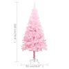 vidaXL Artificial Christmas Tree Pink PVC Artificial Christmas Tree