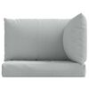 vidaXL Pallet Cushion Melange light gray Foam fiber Medium