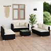 vidaXL Garden Lounge Set Black