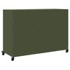 vidaXL Sideboard Olive Green 39.6"x15.4"x28.3" Steel