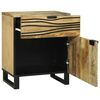 vidaXL Bedside Cabinet with Drawer Brown 19.69 x 12.99 x 23.62 in