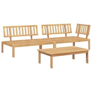vidaXL Pallet Sofa Set Brown Solid Acacia Wood Large Modular
