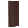 vidaXL Roof Panels 12 pcs Galvanised Steel Brown 39.4x17.7"