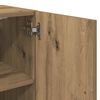 vidaXL Wall Cabinet Artisan oak Engineered wood Medium Wall Cabinet