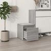 vidaXL Box Drawer Grey Sonoma Engineered Wood Box Drawer Square