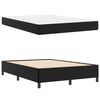 vidaXL Bed Frame with Mattress Black 55.12 x 78.74 in Fabric