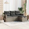 vidaXL Garden Sofa Set Grey
