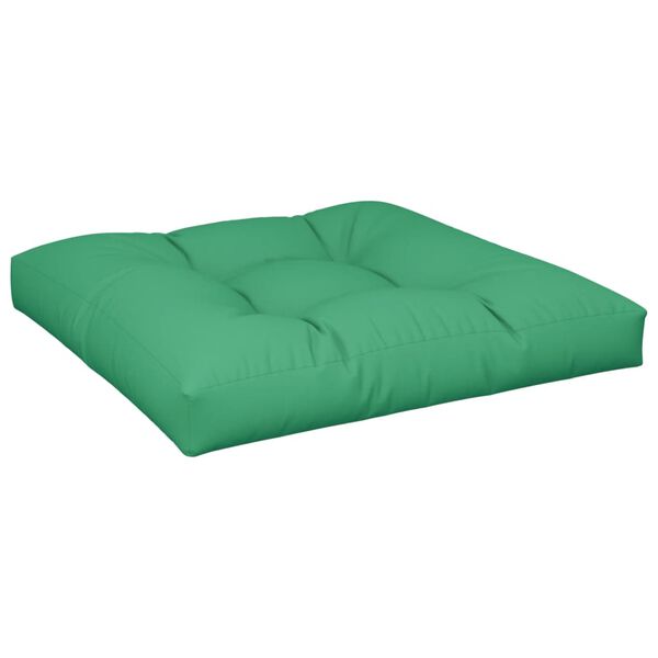vidaXL Pallet Cushion Green Polyester 31.5x31.5x4.7 inches