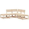 vidaXL Garden Sofa Set Natural Pine Solid Pine Wood 5 Piece Set Modular
