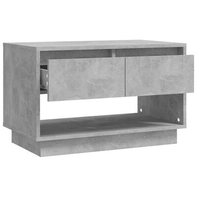 vidaXL TV Cabinet Concrete Gray 27.6"x16.1"x17.3" Engineered Wood