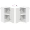 vidaXL Bathroom Cabinet Wall-mounted White 11.81 x 12.40 x 24.02 in