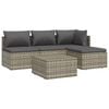 vidaXL Garden Lounge Set Grey, Dark Grey
