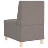 vidaXL Modular Sofa Unit Armless 2 pcs Taupe 21.65 x 29.13 x 32.28 in