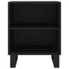 vidaXL Bedside Cabinet Black Engineered wood Medium Bedside Cabinet