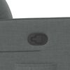 vidaXL Recliner Chair Dark Grey Fabric