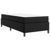 vidaXL Bed Frame with Mattress Black 35.43 x 74.80 in Fabric