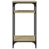 vidaXL Side Table Sonoma Oak Engineered Wood, Steel Regular Side Table