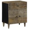 vidaXL Bedside Cabinet Light Grey Solid Mango Wood Medium