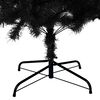 vidaXL Artificial Christmas Tree Black PVC, Steel Large Durable