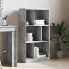 vidaXL Bookcase Concrete grey Engineered wood Medium Bookcase