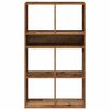 vidaXL Book Cabinet Old Wood Engineered Wood Tall Book Cabinet