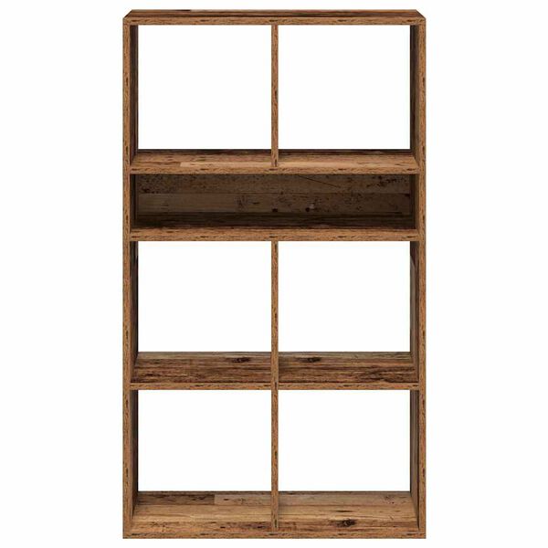 vidaXL Book Cabinet Old Wood Engineered Wood Tall Book Cabinet