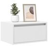vidaXL Wall-mounted Bedside Cabinet Set of 2 White Engineered wood