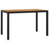 vidaXL Garden Dining Set Black