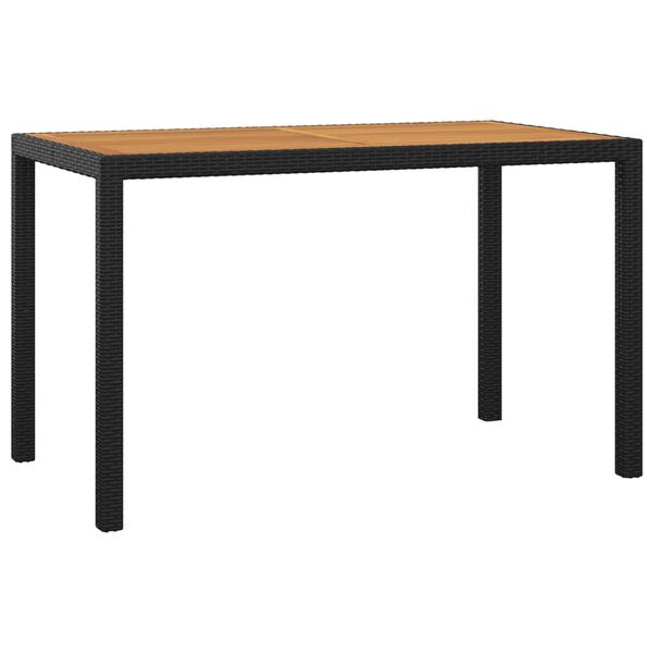 vidaXL Garden Dining Set Black