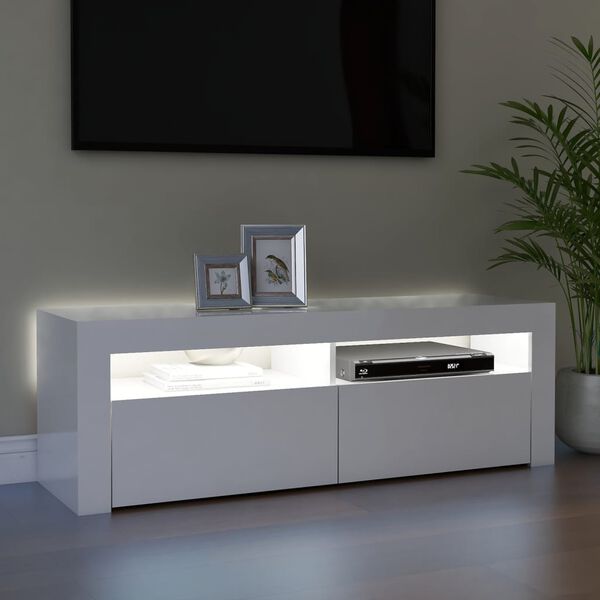 vidaXL TV Cabinet High gloss white Engineered wood TV Cabinet